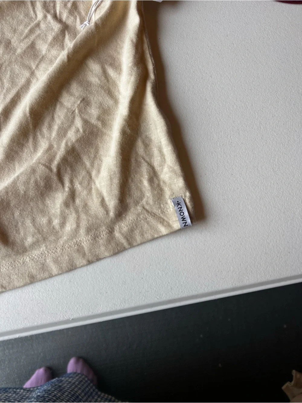 Known Supply nwts Cream Short Sleeve Polo with Tag - Picture 5 of 8